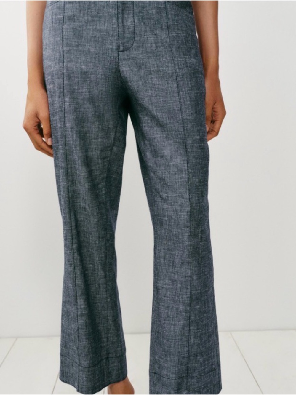 AGB Wide-Leg Gray Trousers. Size 8P